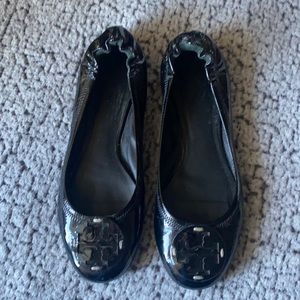 Tory Burch Black Flats